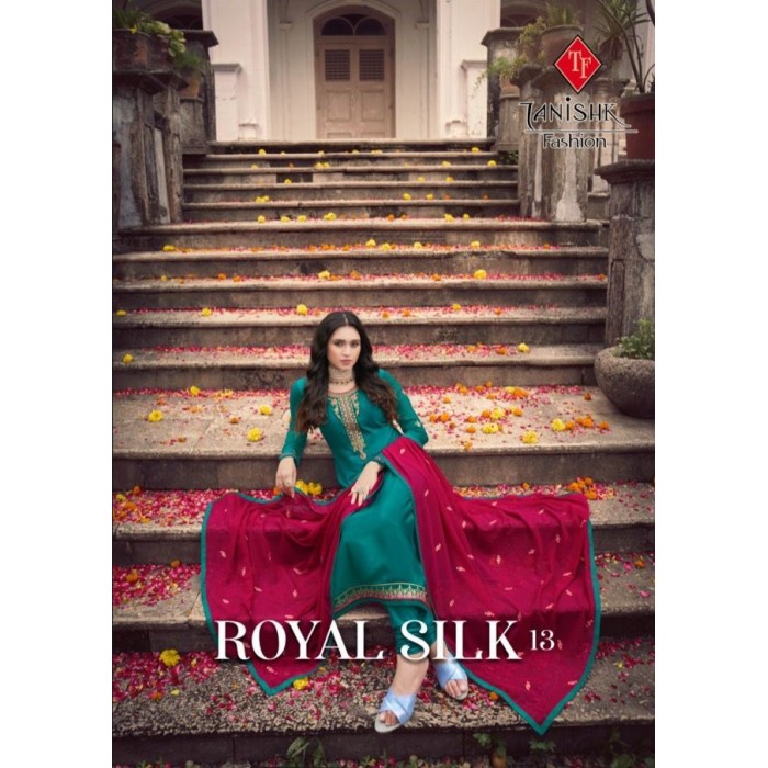 Tanishk Royal Silk Vol 13 French Crape Salwar Suits